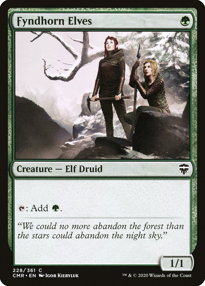 Fyndhorn Elves [Commander Legends] | PLUS EV GAMES 