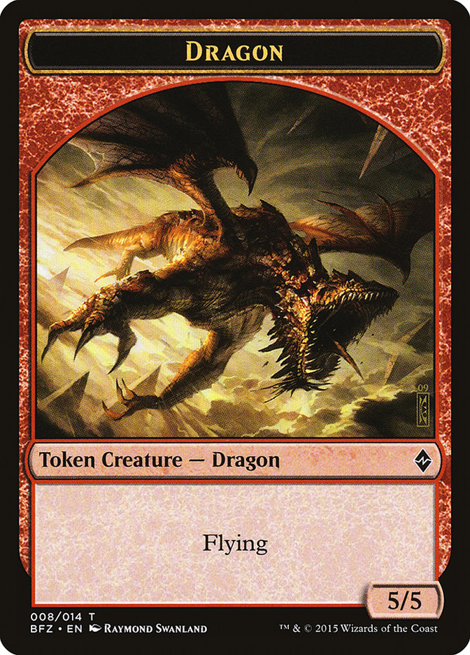 Dragon [Battle for Zendikar Tokens] | PLUS EV GAMES 