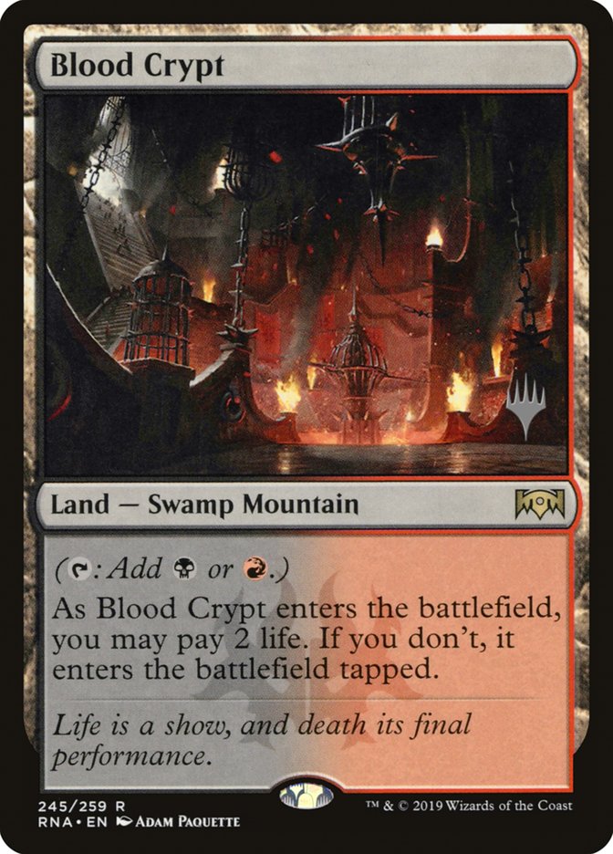 Blood Crypt (Promo Pack) [Ravnica Allegiance Promos] | PLUS EV GAMES 