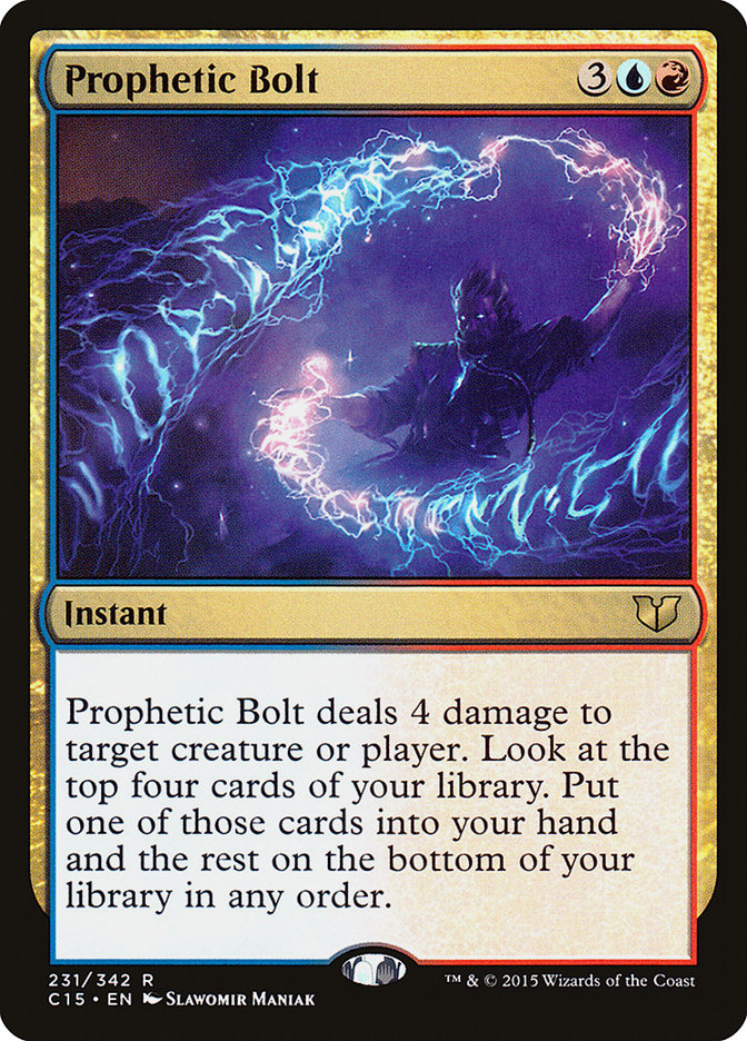 Prophetic Bolt [Commander 2015] | PLUS EV GAMES 