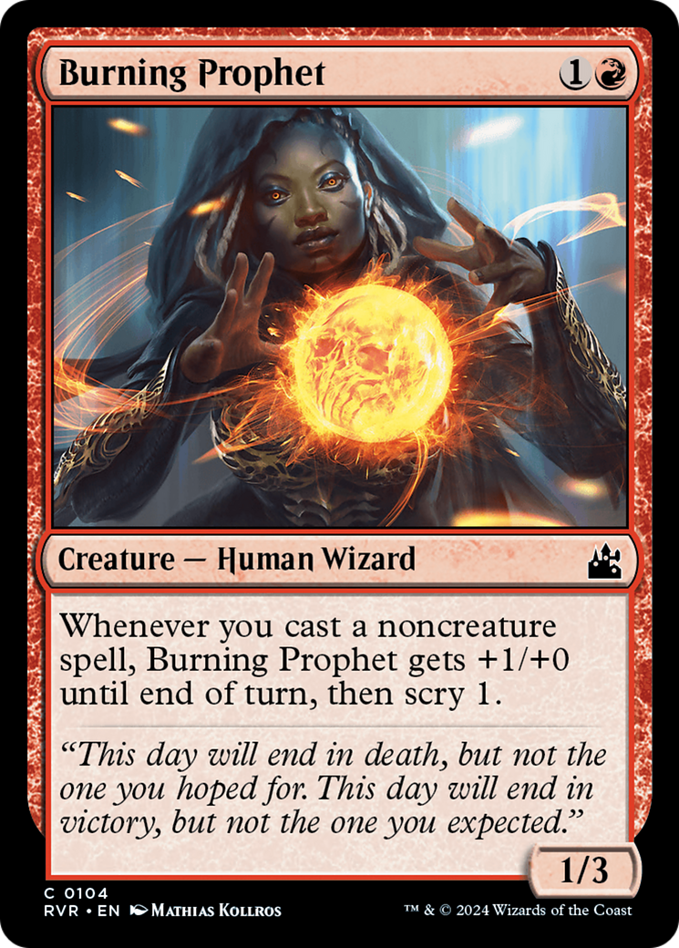 Burning Prophet [Ravnica Remastered] | PLUS EV GAMES 