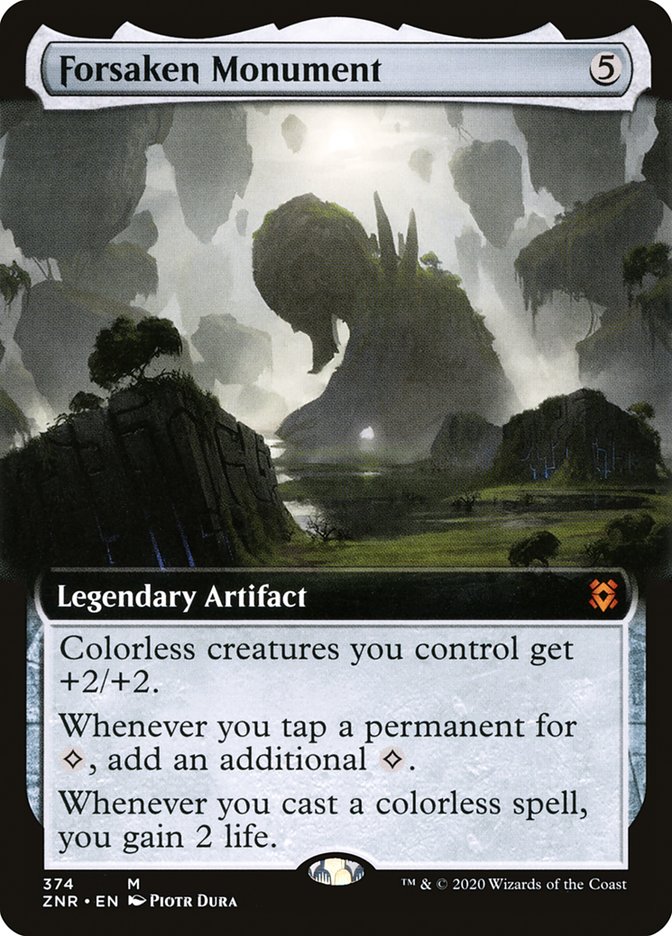 Forsaken Monument (Extended) [Zendikar Rising Extended Art] | PLUS EV GAMES 