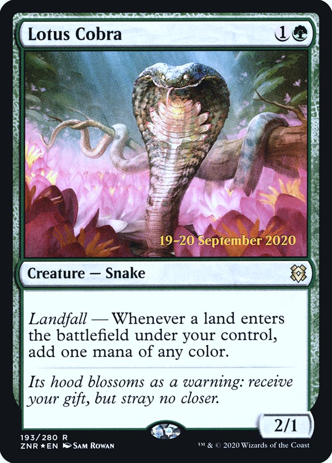 Lotus Cobra  [Zendikar Rising Prerelease Promos] | PLUS EV GAMES 