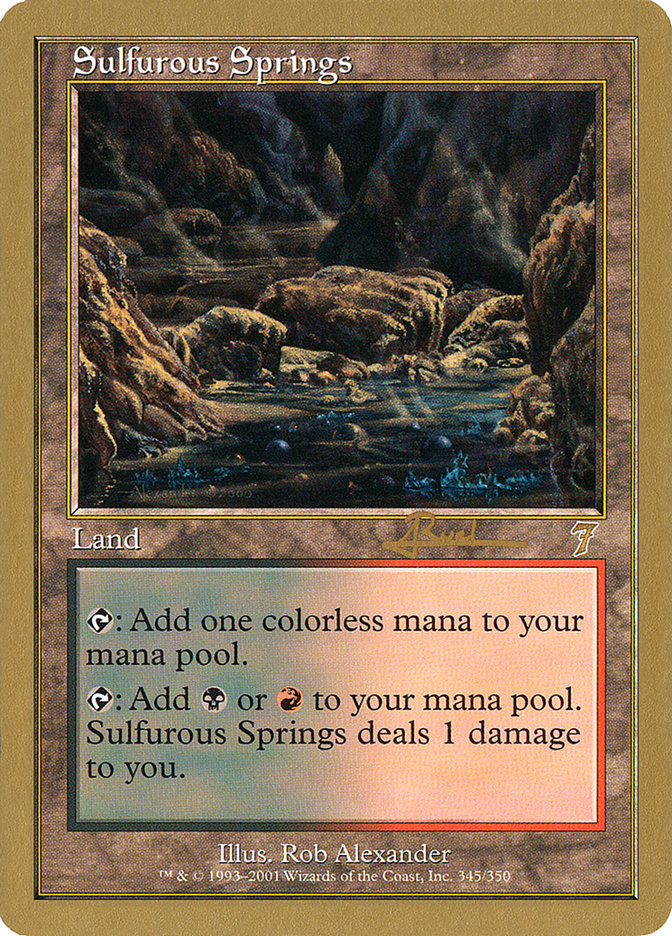 Sulfurous Springs (Antoine Ruel) [World Championship Decks 2001] | PLUS EV GAMES 