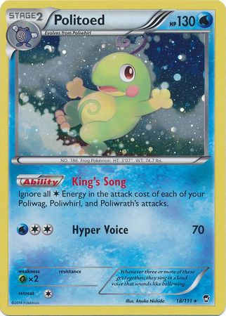 Politoed (18/111) (Cosmos Holo) [XY: Furious Fists] | PLUS EV GAMES 