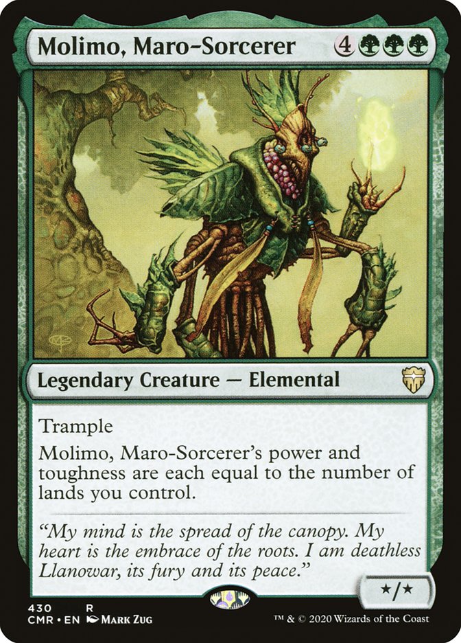 Molimo, Maro-Sorcerer [Commander Legends Commander Deck] | PLUS EV GAMES 