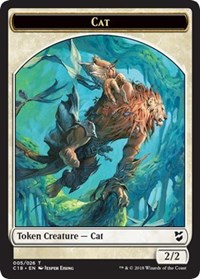 Cat // Soldier Double-sided Token [Commander 2018 Tokens] | PLUS EV GAMES 