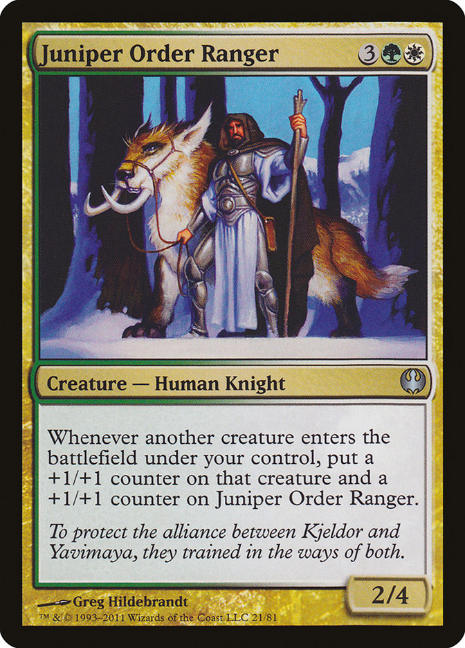 Juniper Order Ranger [Duel Decks: Knights vs. Dragons] | PLUS EV GAMES 