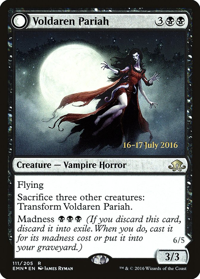 Voldaren Pariah // Abolisher of Bloodlines  [Eldritch Moon Prerelease Promos] | PLUS EV GAMES 