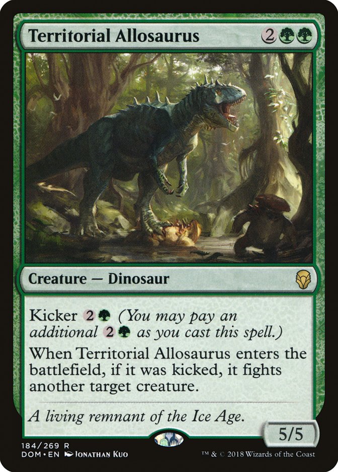 Territorial Allosaurus [Dominaria] | PLUS EV GAMES 