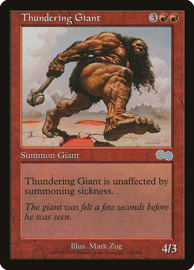 Thundering Giant [Urza's Saga] | PLUS EV GAMES 
