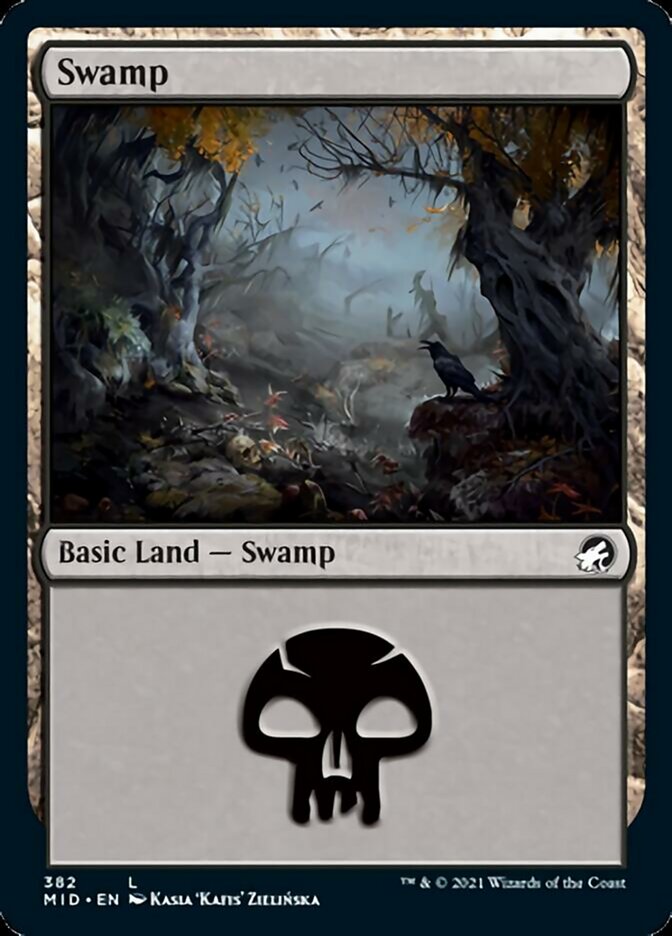 Swamp (382) [Innistrad: Midnight Hunt] | PLUS EV GAMES 