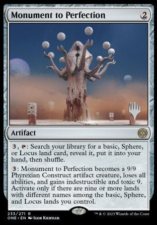 Monument to Perfection (Promo Pack) [Phyrexia: All Will Be One Promos] | PLUS EV GAMES 