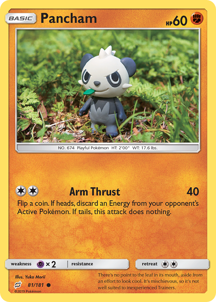 Pancham (81/181) [Sun & Moon: Team Up] | PLUS EV GAMES 