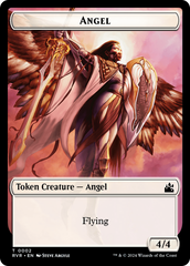 Bird // Angel (0002) Double-Sided Token [Ravnica Remastered Tokens] | PLUS EV GAMES 