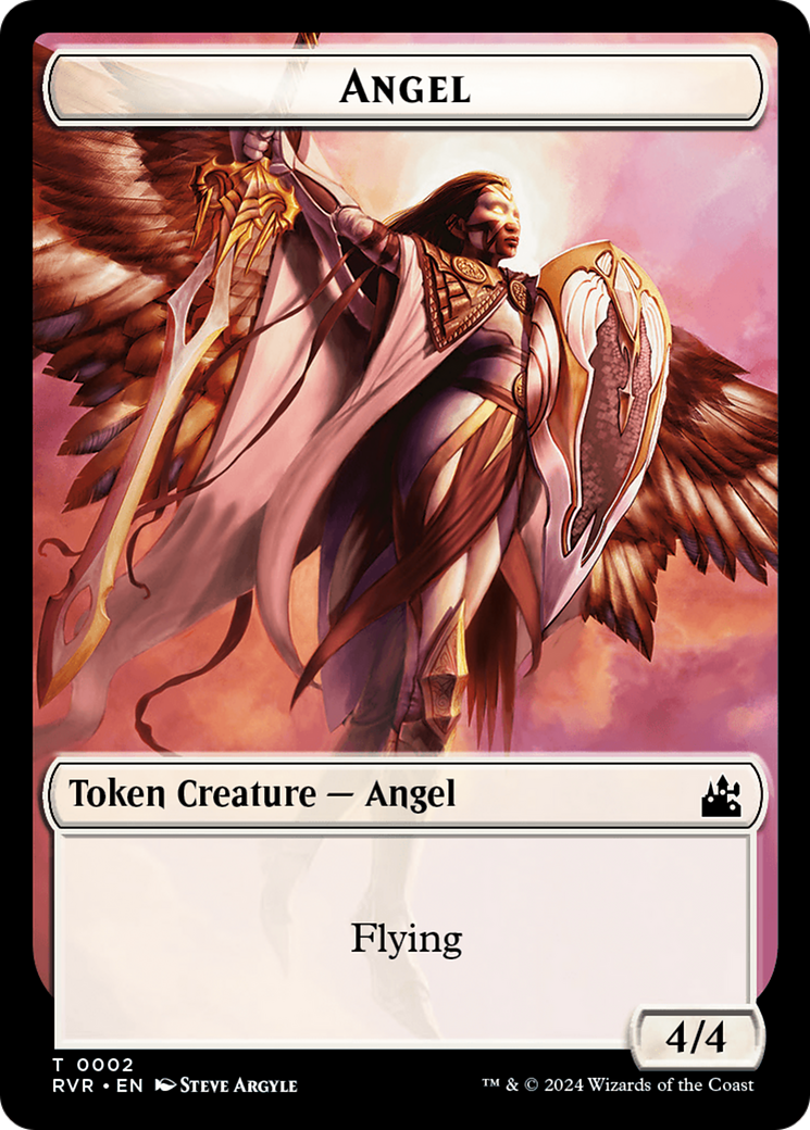 Angel Token (0002) [Ravnica Remastered Tokens] | PLUS EV GAMES 