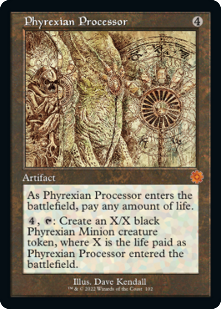 Phyrexian Processor (Retro Schematic) [The Brothers' War Retro Artifacts] | PLUS EV GAMES 