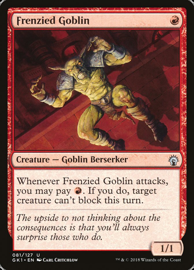 Frenzied Goblin [Guilds of Ravnica Guild Kit] | PLUS EV GAMES 