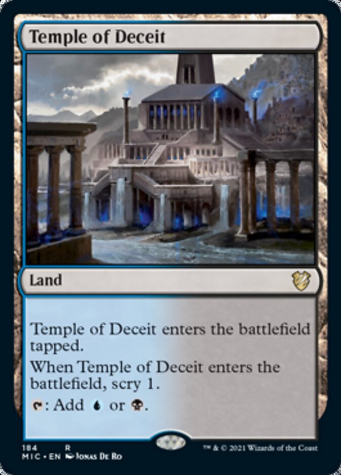 Temple of Deceit [Innistrad: Midnight Hunt Commander] | PLUS EV GAMES 