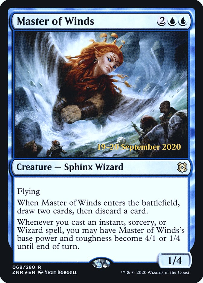 Master of Winds  [Zendikar Rising Prerelease Promos] | PLUS EV GAMES 