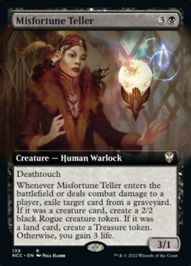 Misfortune Teller (Extended Art) [Streets of New Capenna Commander] | PLUS EV GAMES 