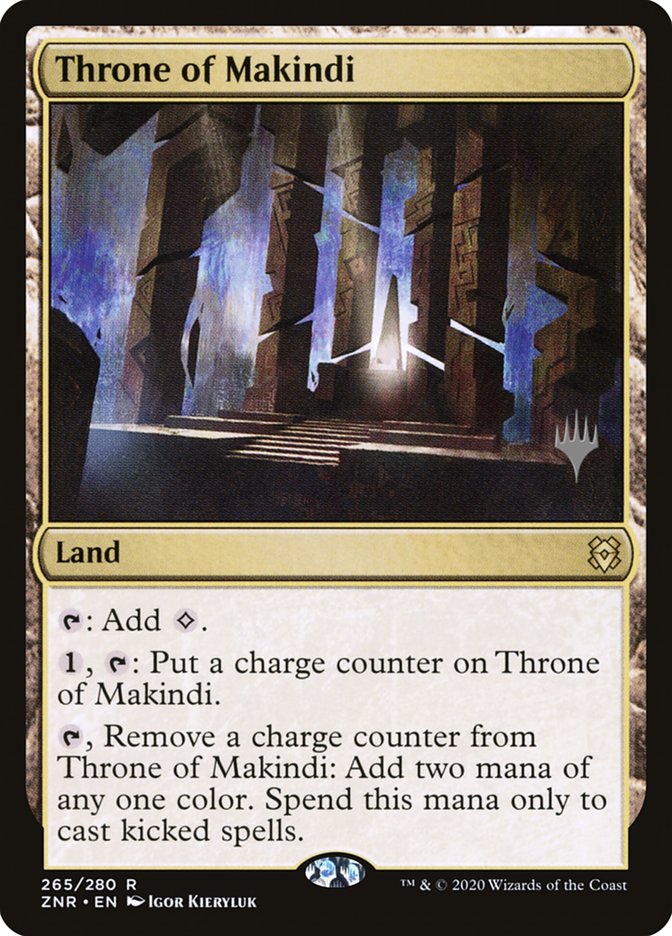 Throne of Makindi (Promo Pack) [Zendikar Rising Promos] | PLUS EV GAMES 