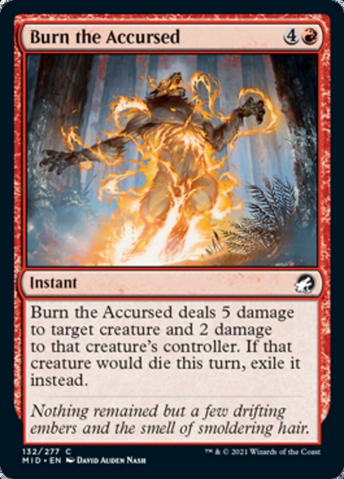 Burn the Accursed [Innistrad: Midnight Hunt] | PLUS EV GAMES 