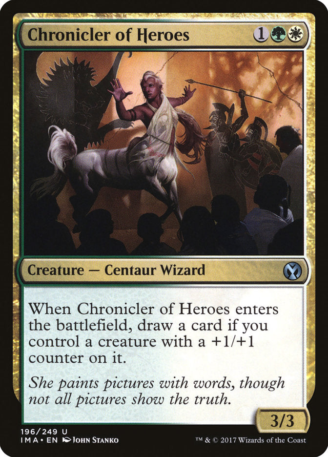 Chronicler of Heroes [Iconic Masters] | PLUS EV GAMES 