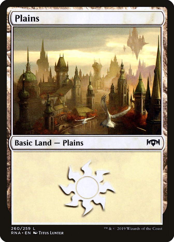 Plains (260) [Ravnica Allegiance] | PLUS EV GAMES 