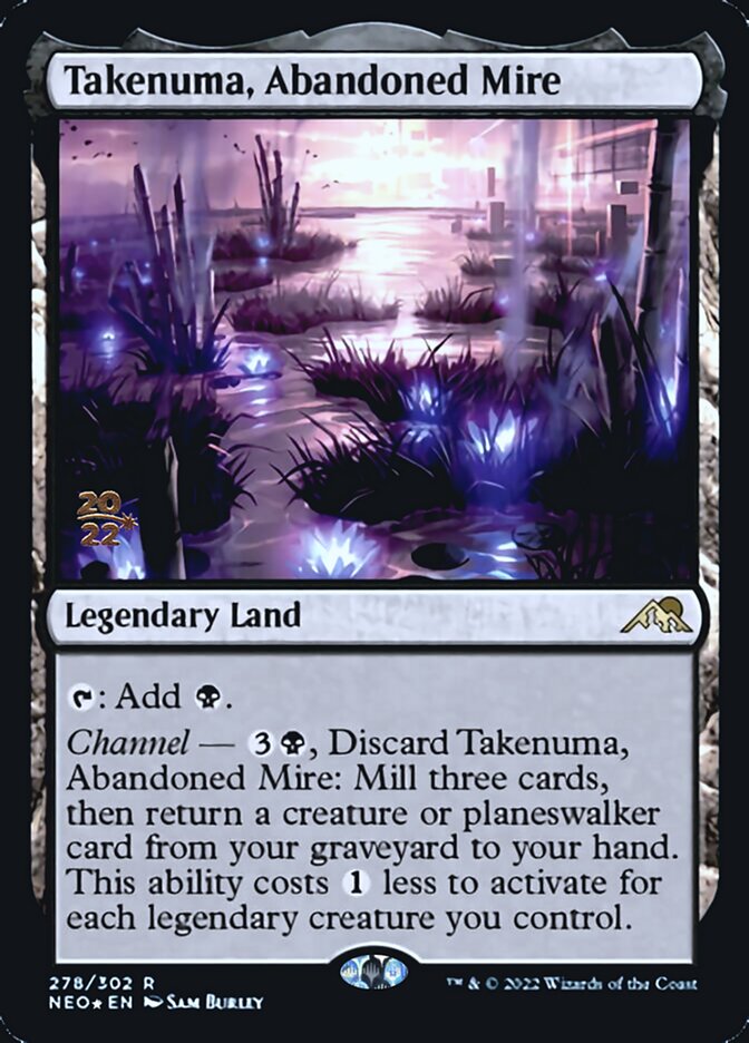 Takenuma, Abandoned Mire [Kamigawa: Neon Dynasty Prerelease Promos] | PLUS EV GAMES 