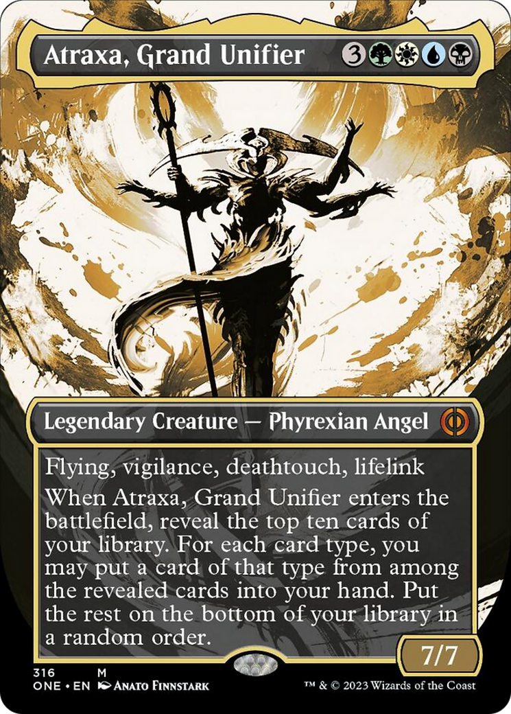 Atraxa, Grand Unifier (Borderless Ichor) [Phyrexia: All Will Be One] | PLUS EV GAMES 