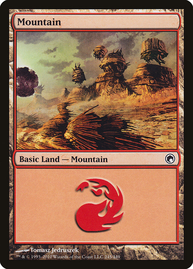 Mountain (245) [Scars of Mirrodin] | PLUS EV GAMES 