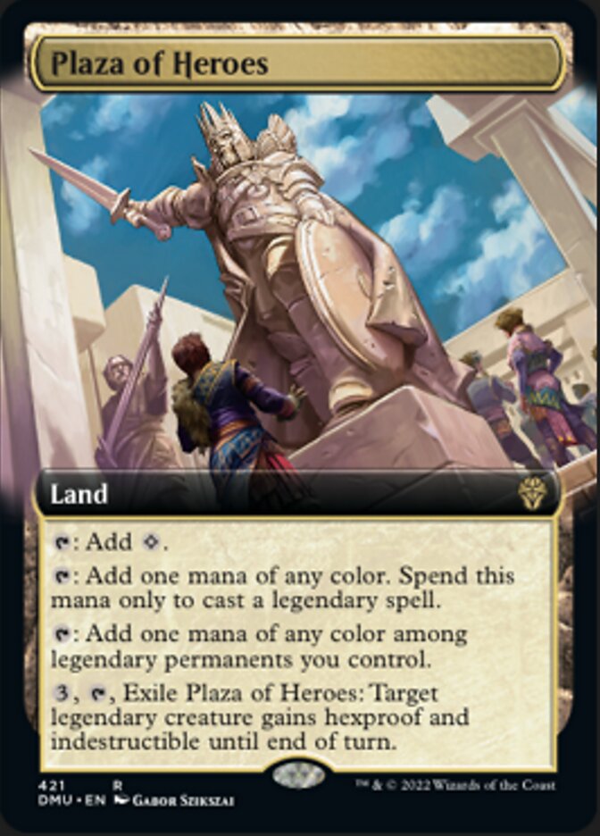 Plaza of Heroes (Extended Art) [Dominaria United] | PLUS EV GAMES 