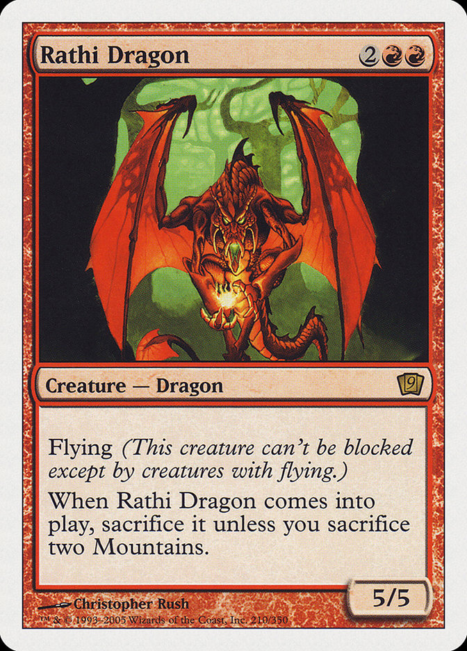 Rathi Dragon (9th Edition) [Oversize Cards] | PLUS EV GAMES 