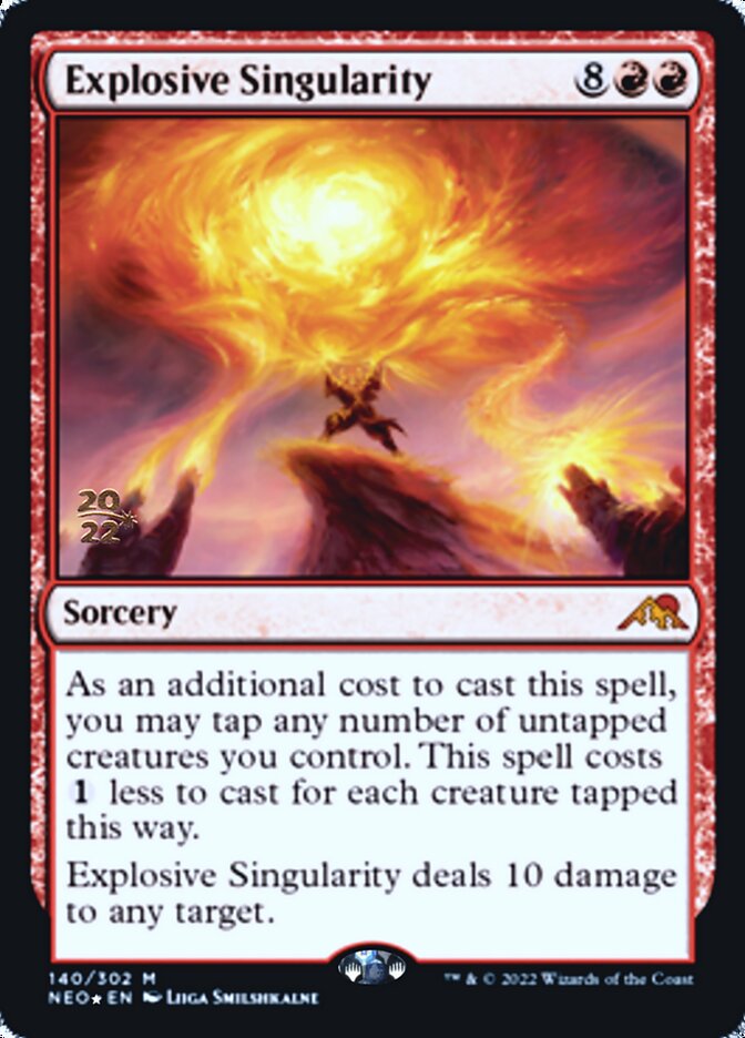 Explosive Singularity [Kamigawa: Neon Dynasty Prerelease Promos] | PLUS EV GAMES 