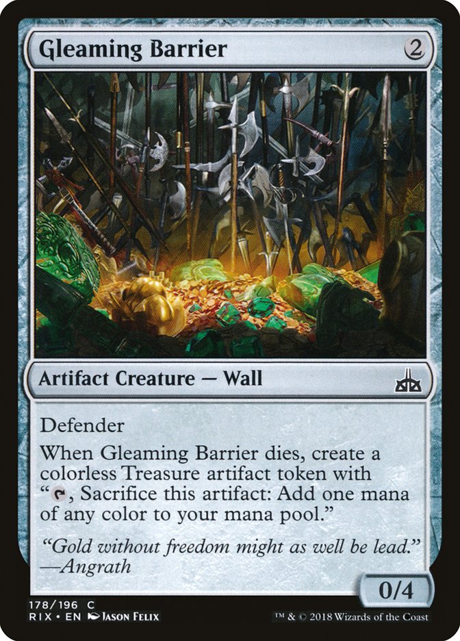 Gleaming Barrier [Rivals of Ixalan] | PLUS EV GAMES 