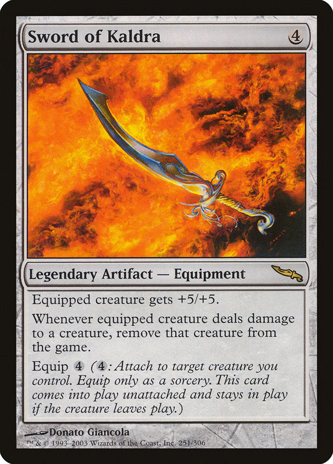 Sword of Kaldra [Mirrodin] | PLUS EV GAMES 