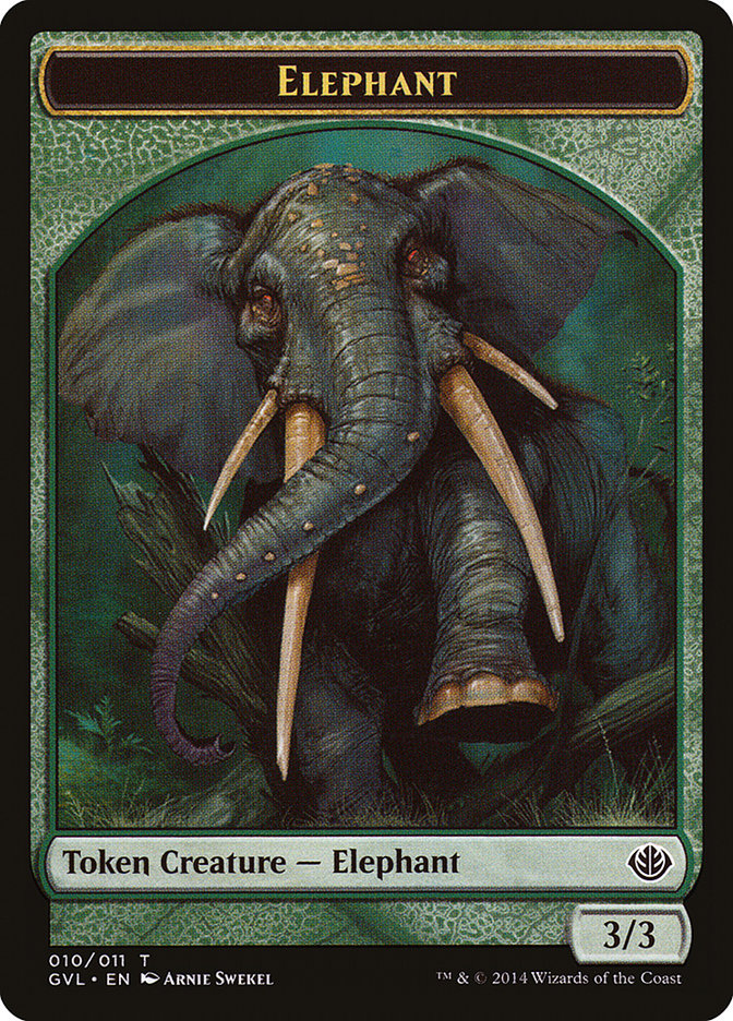 Elephant Token (Garruk vs. Liliana) [Duel Decks Anthology Tokens] | PLUS EV GAMES 