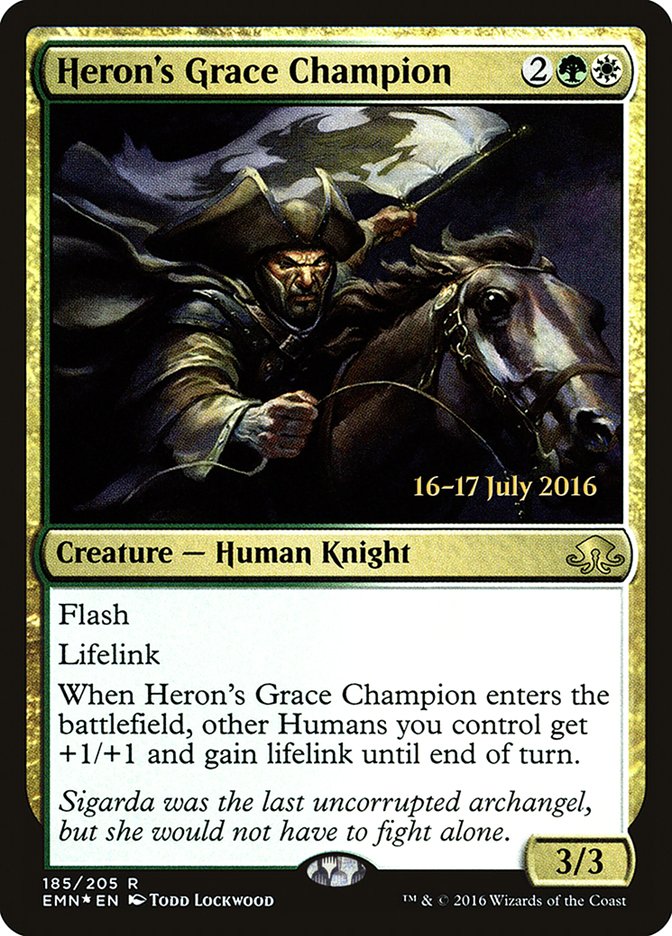 Heron's Grace Champion  [Eldritch Moon Prerelease Promos] | PLUS EV GAMES 