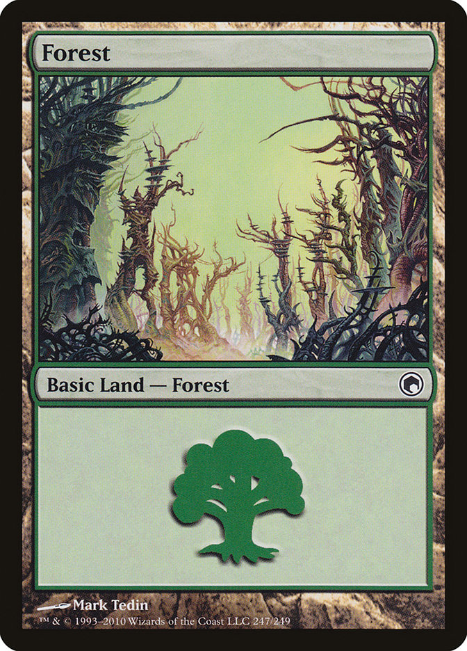 Forest (247) [Scars of Mirrodin] | PLUS EV GAMES 