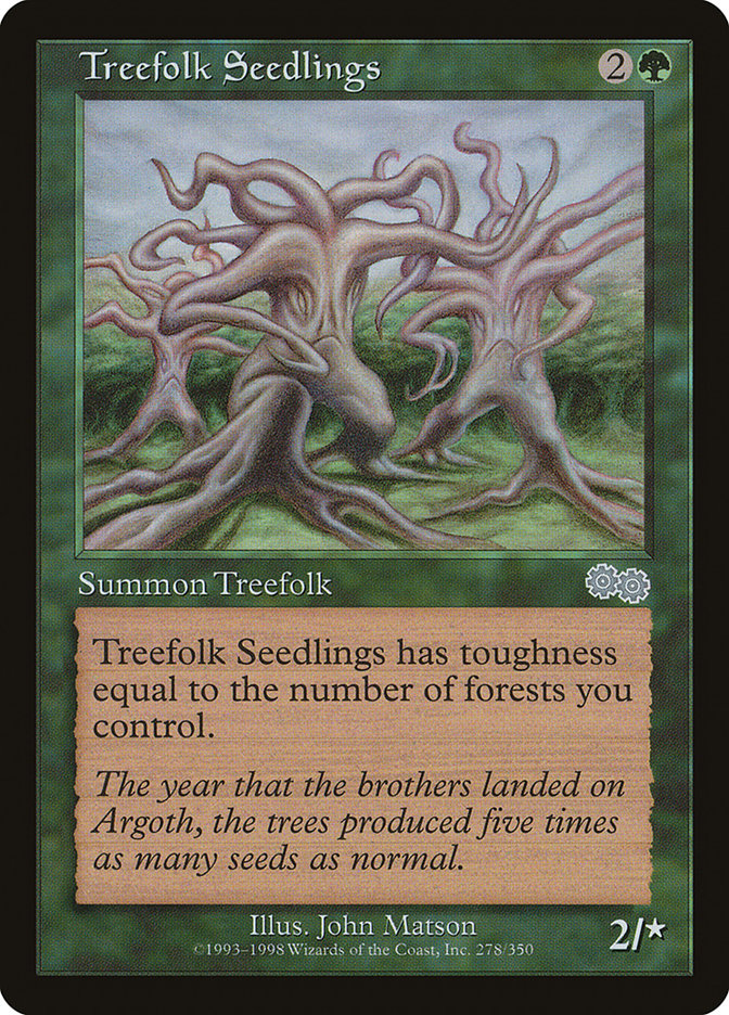 Treefolk Seedlings [Urza's Saga] | PLUS EV GAMES 