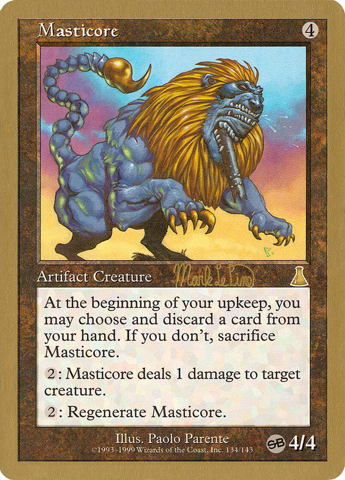 Masticore (Mark Le Pine) (SB) [World Championship Decks 1999] | PLUS EV GAMES 