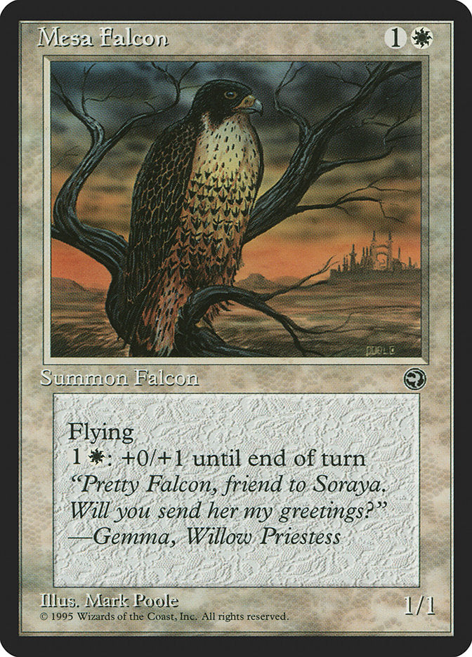 Mesa Falcon (Gemma Flavor Text) [Homelands] | PLUS EV GAMES 