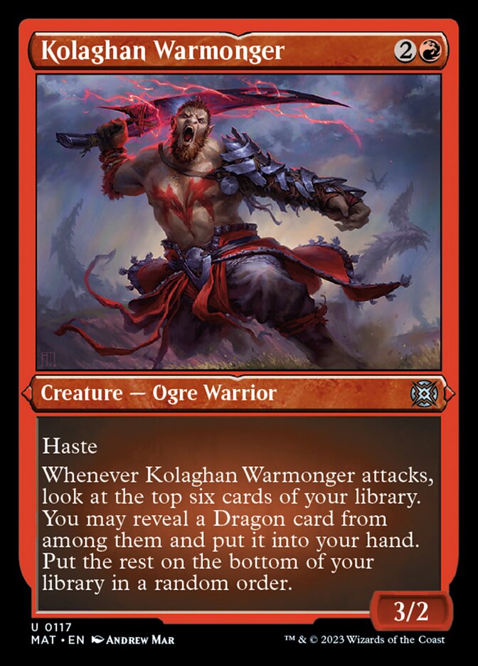 Kolaghan Warmonger (Foil Etched) [March of the Machine: The Aftermath] | PLUS EV GAMES 