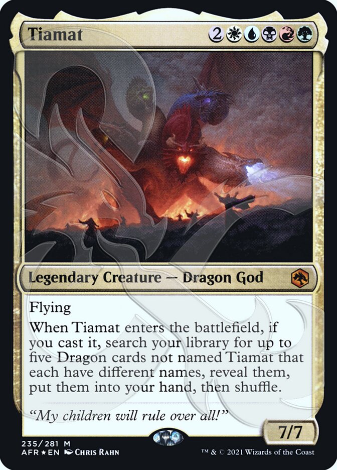 Tiamat (Ampersand Promo) [Dungeons & Dragons: Adventures in the Forgotten Realms Promos] | PLUS EV GAMES 