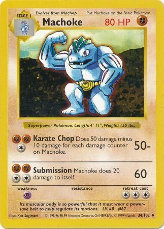 Machoke (34/102) [Base Set (Shadowless)] | PLUS EV GAMES 