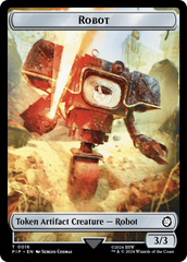 Robot // Treasure (0018) Double-Sided Token [Fallout Tokens] | PLUS EV GAMES 