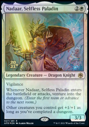 Nadaar, Selfless Paladin [Dungeons & Dragons: Adventures in the Forgotten Realms Prerelease Promos] | PLUS EV GAMES 