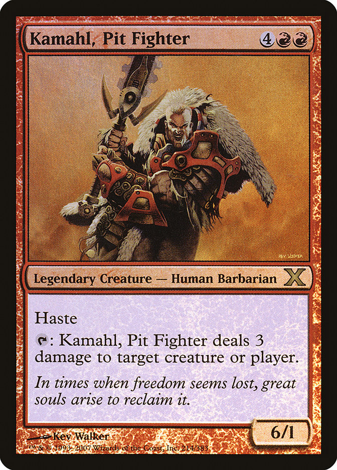 Kamahl, Pit Fighter (Premium Foil) [Tenth Edition] | PLUS EV GAMES 