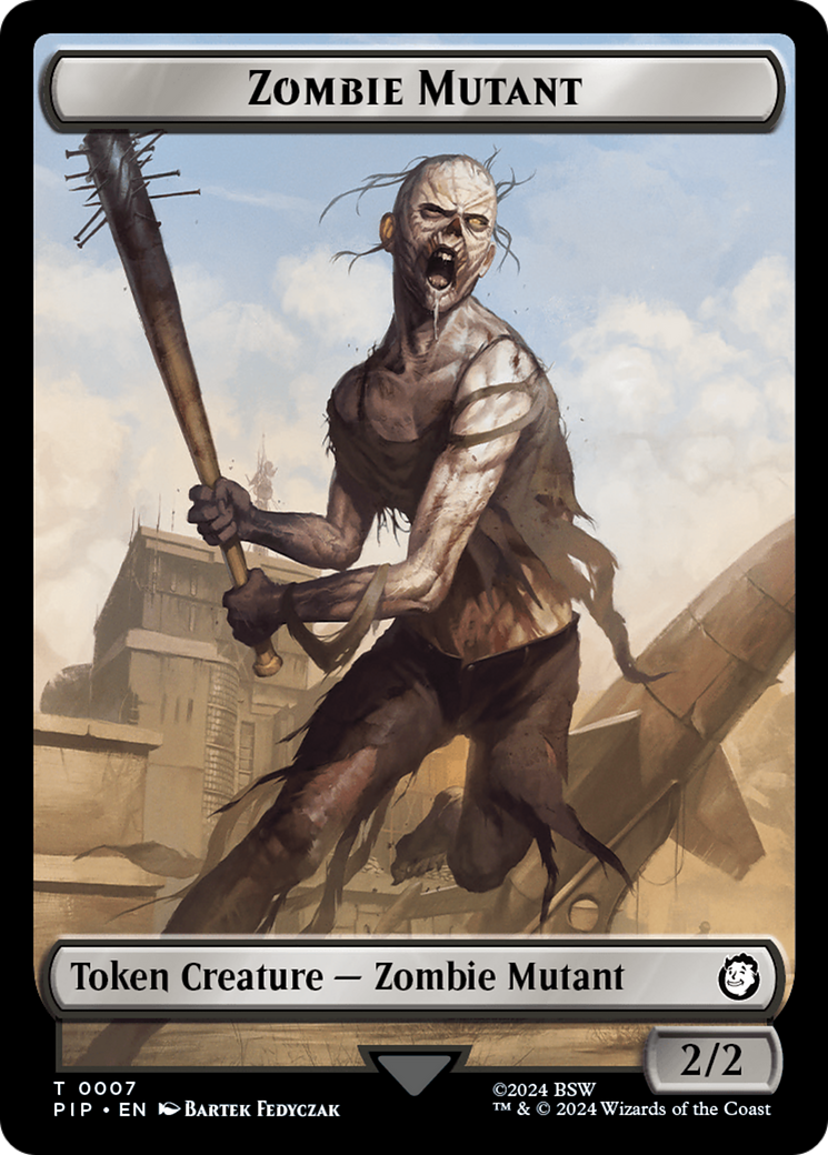 Zombie Mutant // Copy Double-Sided Token [Fallout Tokens] | PLUS EV GAMES 